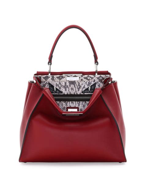 fendi peekaboo monster red|fendi peekaboo regular size.